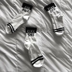 SLOGAN ONE SIZE  BRAND NEW SOCKS